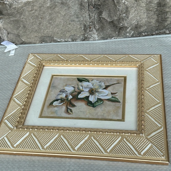 Crystal Art Gallery Framed wall picture magnolia print - Picture 8 of 10